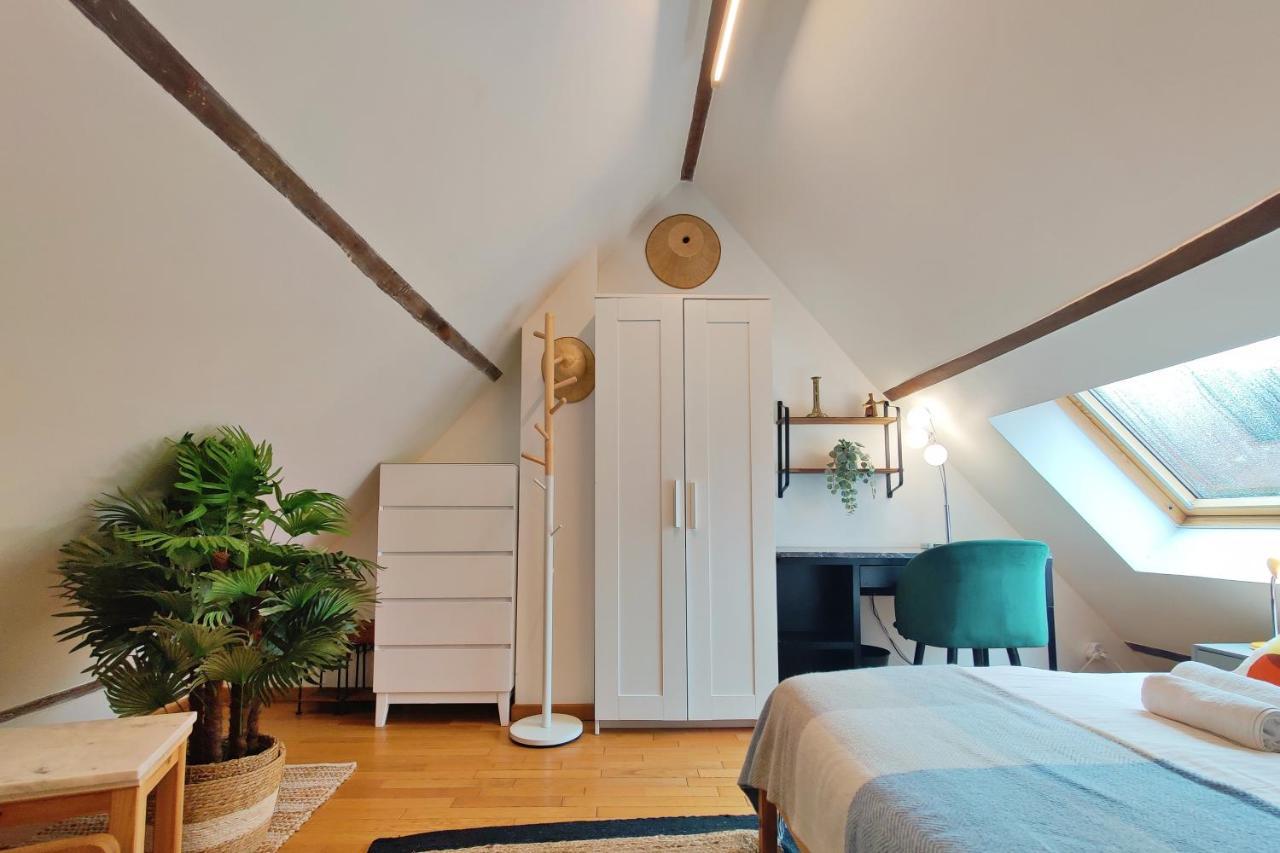 Art & Curiosity Cabinet Style Appartement With Paris View, Villa Des Ammonites Meudon Exteriör bild