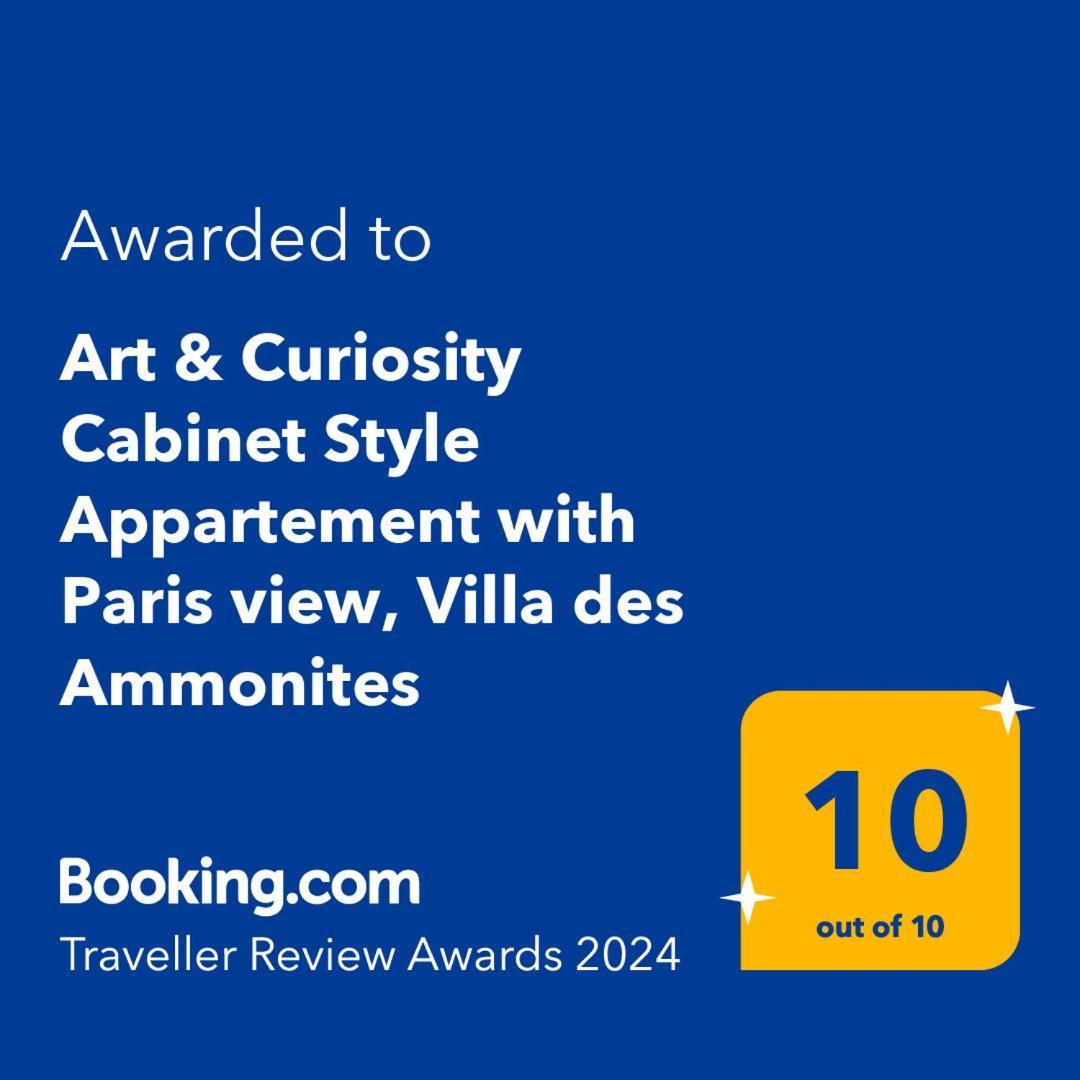 Art & Curiosity Cabinet Style Appartement With Paris View, Villa Des Ammonites Meudon Exteriör bild